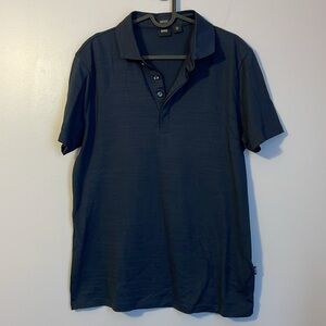 Boss Hugo Boss Regular Fit Mercerised Blue Polo Shirt size M